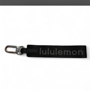 lululemon Black Keychain Accessory w some minor wear on keyring #lululemon